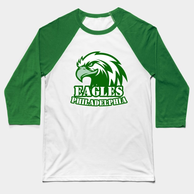 Philadelphia-Eagles Baseball T-Shirt by Whisky1111